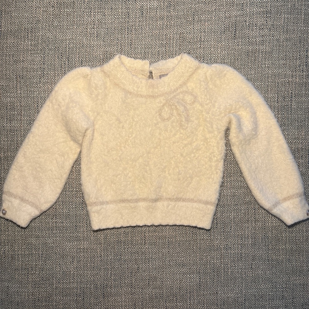 Curated Neutral Baby Capsule | Cozy Knit Sweaters + Chambray Jacket Set 2T - Picture 8 of 10
